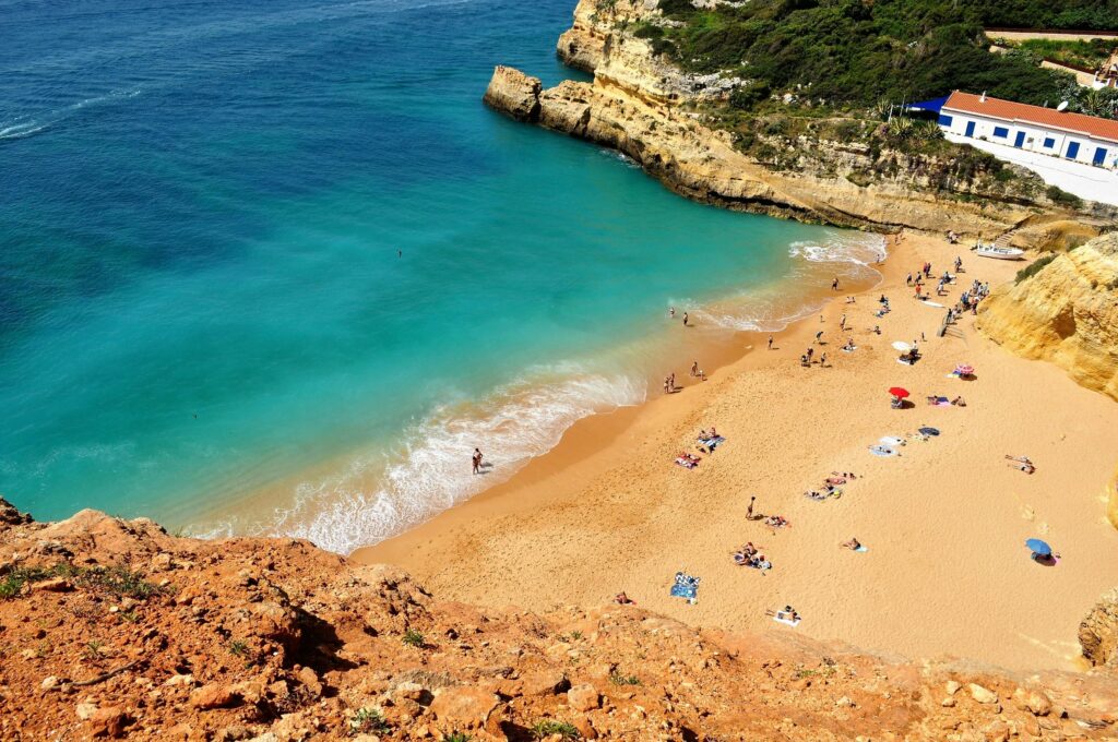 Algarve cliffs and beach