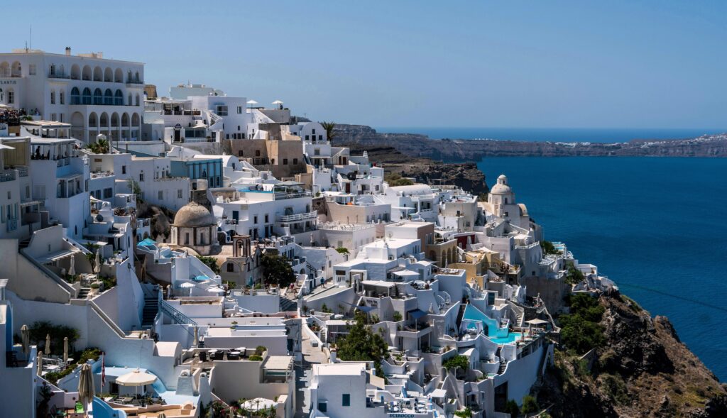 Santorini white village Greece