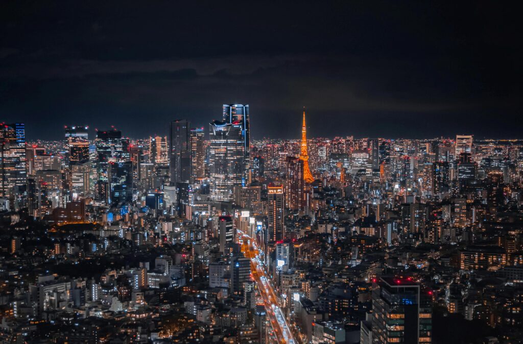 Tokyo skyline Japan