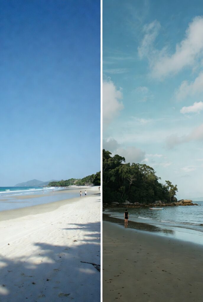 Phuket or Krabi beach during Thailand dry season