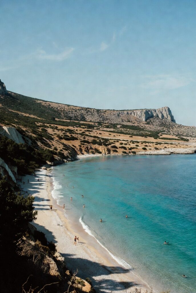 Albanian Riviera in early September with warm sea and lighter crowds