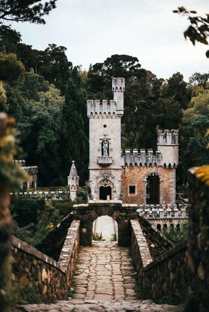 Quinta da Regaleira gardens in Sintra Portugal