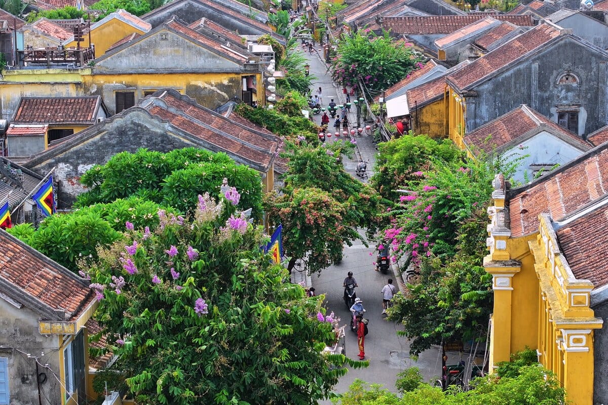 Hoi An Old Town after travelling from Hanoi by train via Da Nang