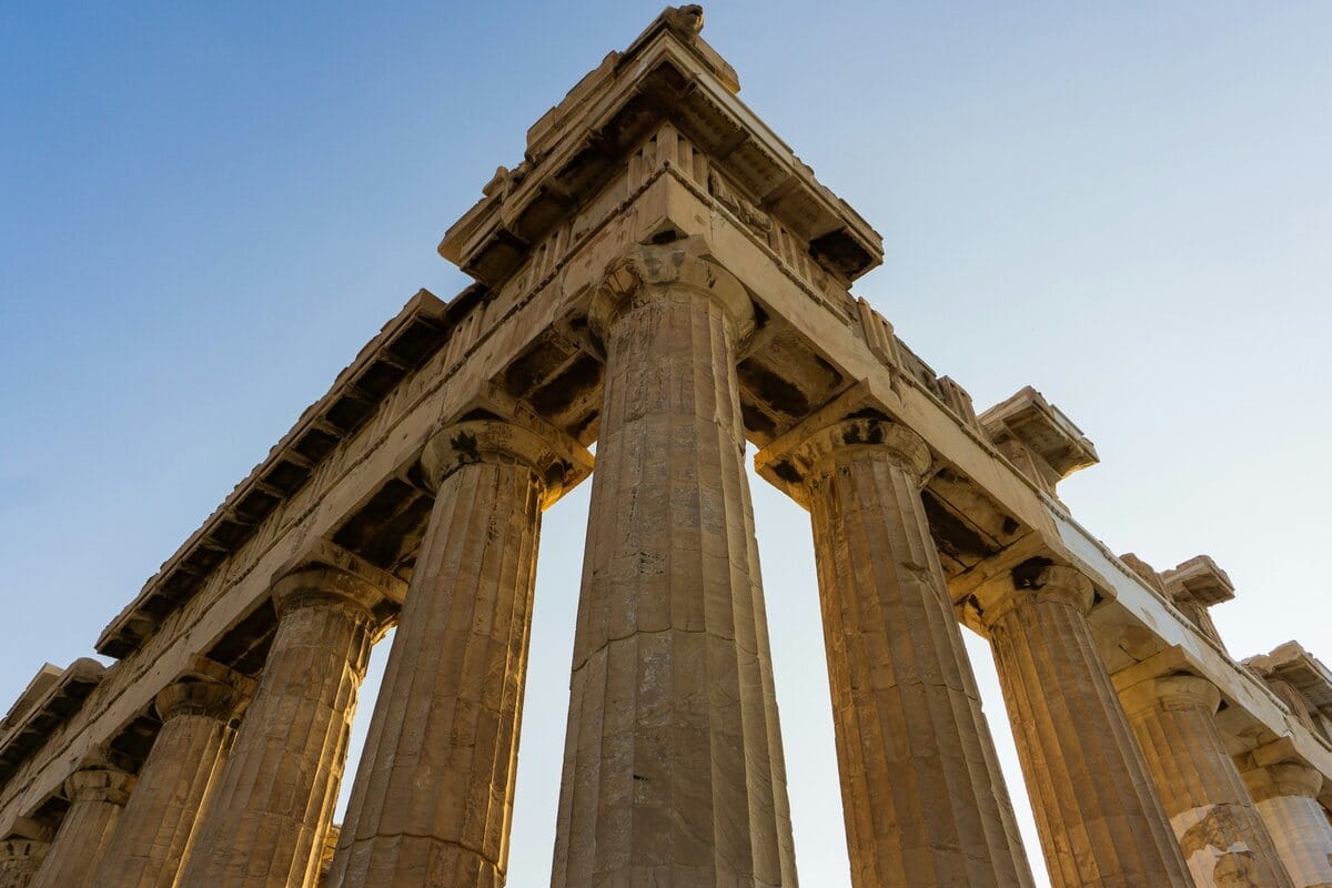 Acropolis and Parthenon above Athens