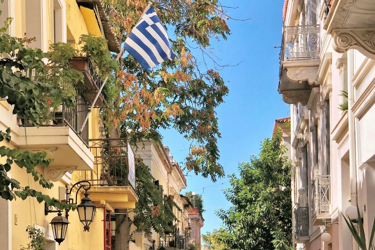 Pedestrian street in Plaka, Athens