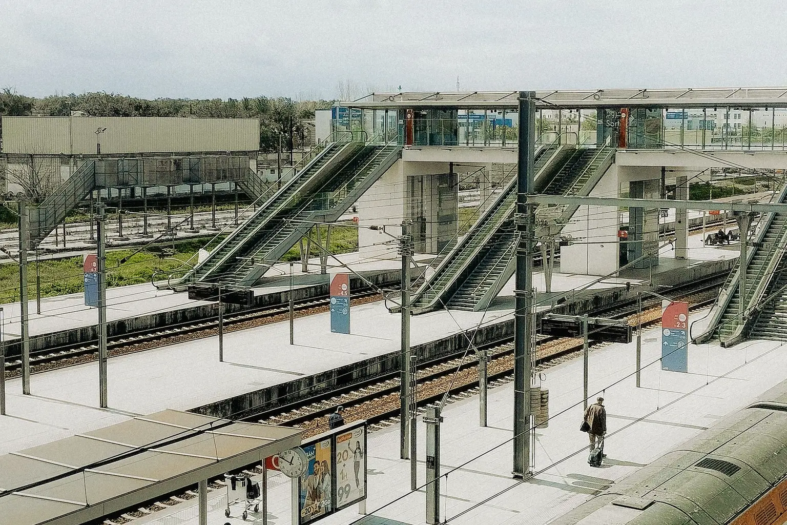 Modern railway station in Morocco