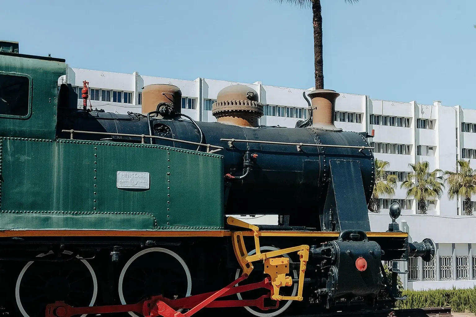 Train journey through Morocco between Marrakech and Fes