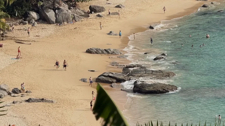 Phuket beach during the best time to visit Phuket